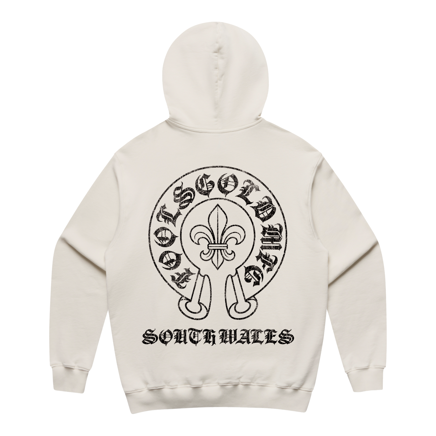 FOOLS GOLD - FLEUR - HEAVY HOODIE - ECRU