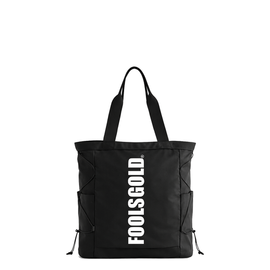 FOOLS GOLD - ICON - UTILITY TOTE BAG - BLACK