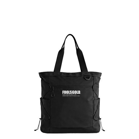 FOOLS GOLD - ICON - UTILITY TOTE BAG - BLACK