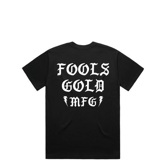 FOOLS GOLD - MFG BOLT - T-SHIRT - BLACK