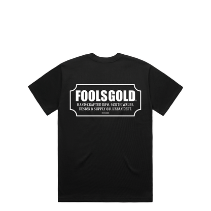FOOLS GOLD - FOR THE CRAFT - T-SHIRT - BLACK