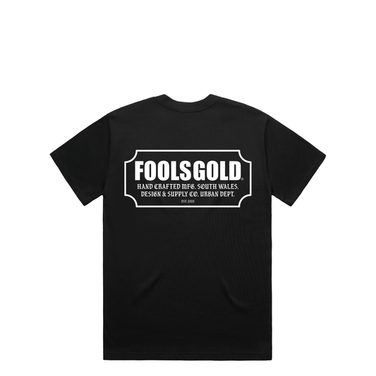 FOOLS GOLD - FOR THE CRAFT - T-SHIRT - BLACK