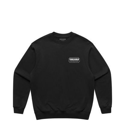 FOOLS GOLD - FOR THE CRAFT - HEAVY CREWNECK - BLACK