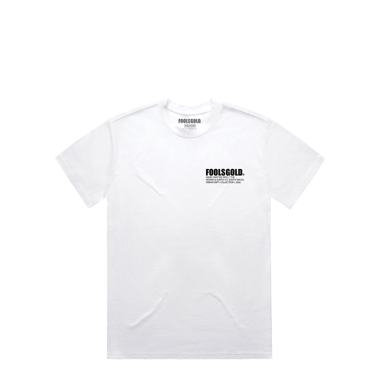 FOOLS GOLD - MINIMALIST - T-SHIRT - WHITE