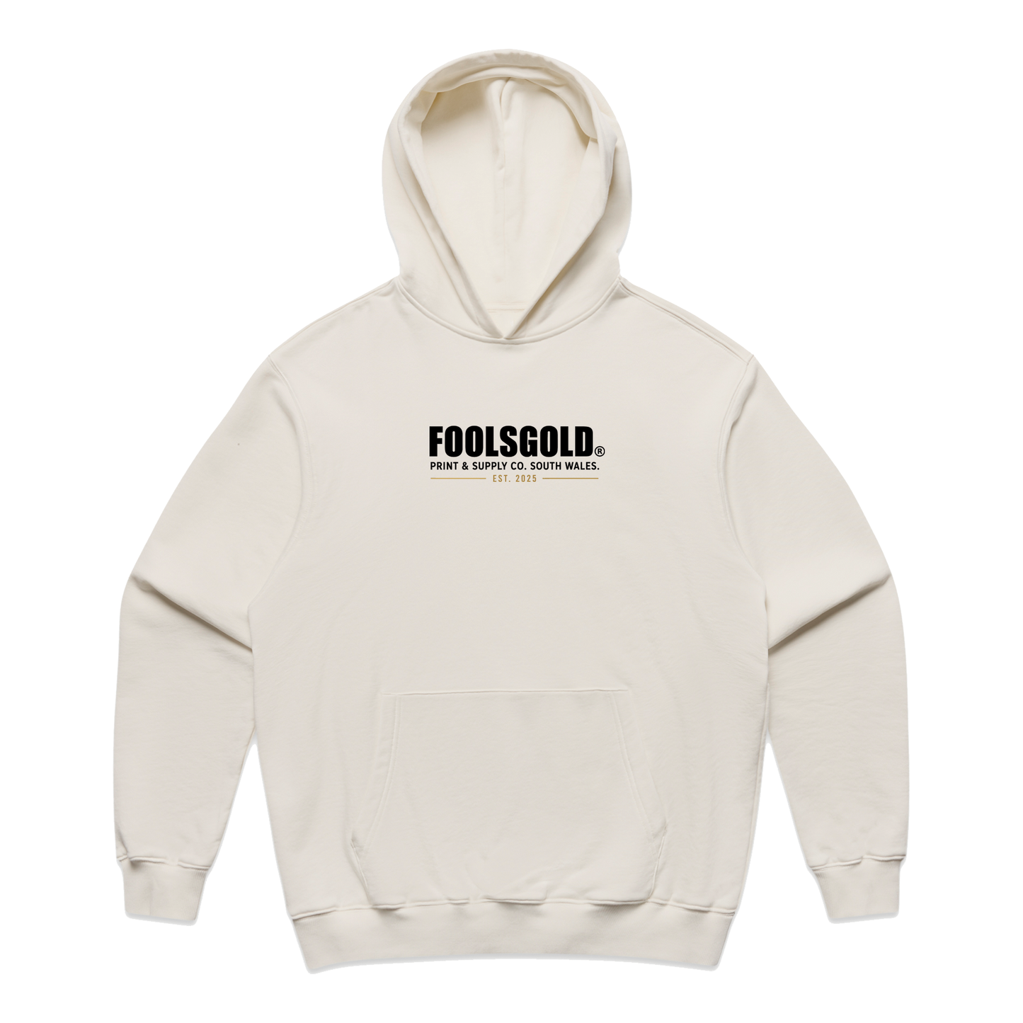 FOOLS GOLD - MAKING DIAMONDS - HEAVY HOODIE - ECRU