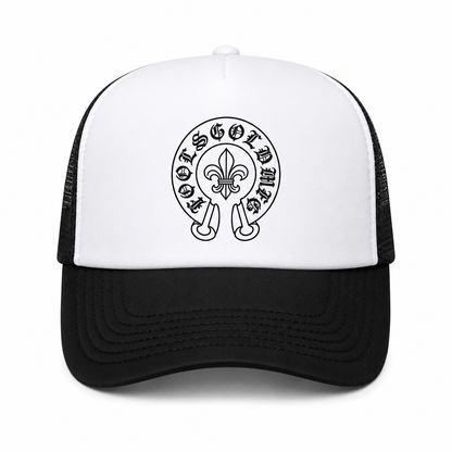 FOOLS GOLD - FLEUR - TRUCKER HAT - WHT/BLK