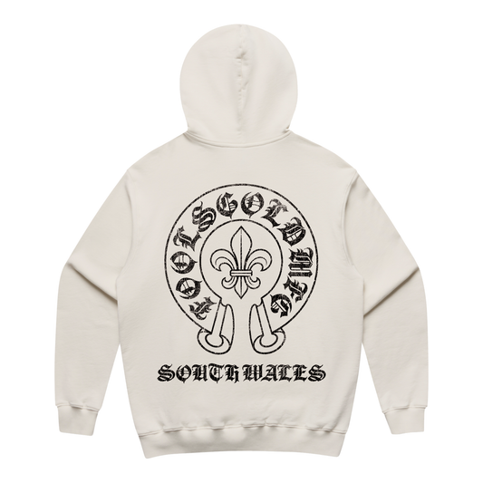 FOOLS GOLD - FLEUR - HEAVY HOODIE - ECRU