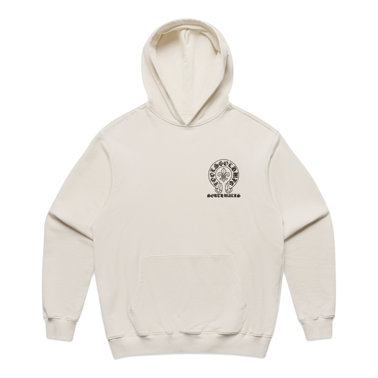 FOOLS GOLD - FLEUR - HEAVY HOODIE - ECRU